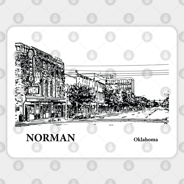 Norman Oklahoma Sticker by Lakeric